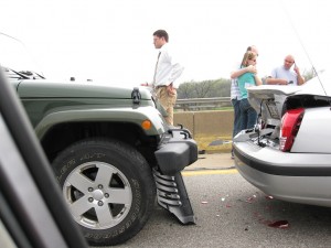 Highway fender bender